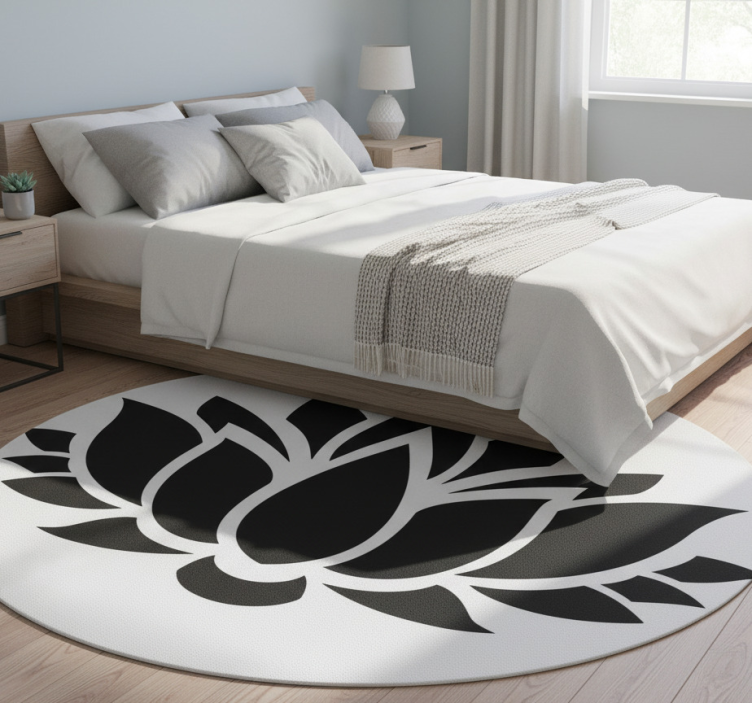 Tapete vinílico quarto lotus simples - TenStickers