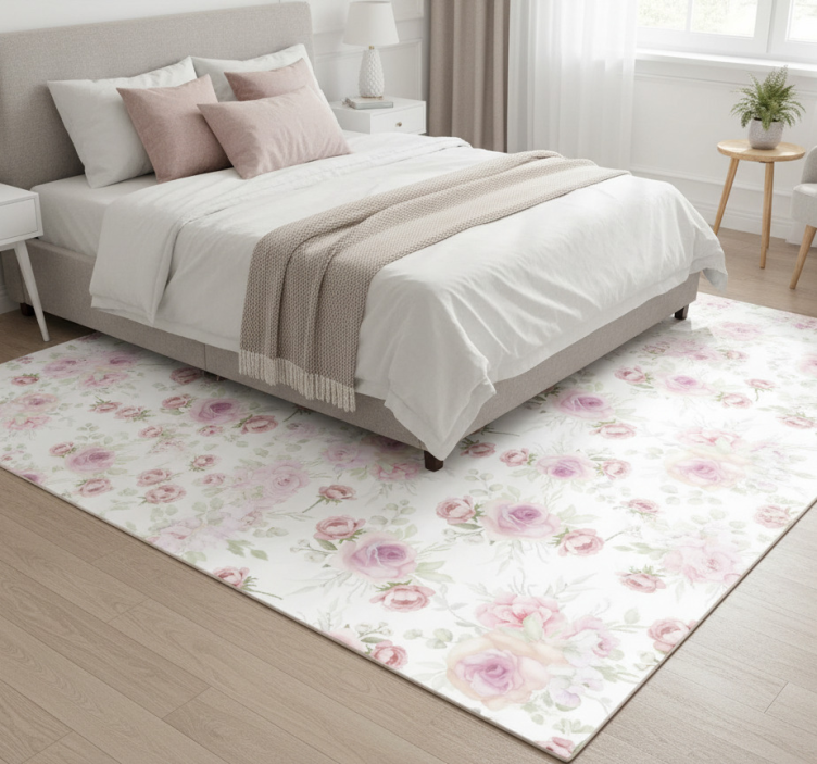 Tapete vinílico quarto padrão rosa e selvagem - TenStickers