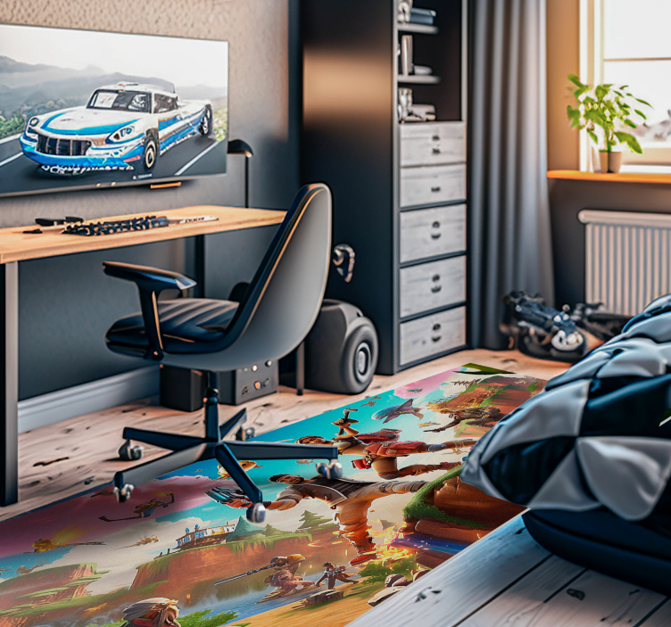 Tapete vinílico personagens jogos de vídeo - TenStickers