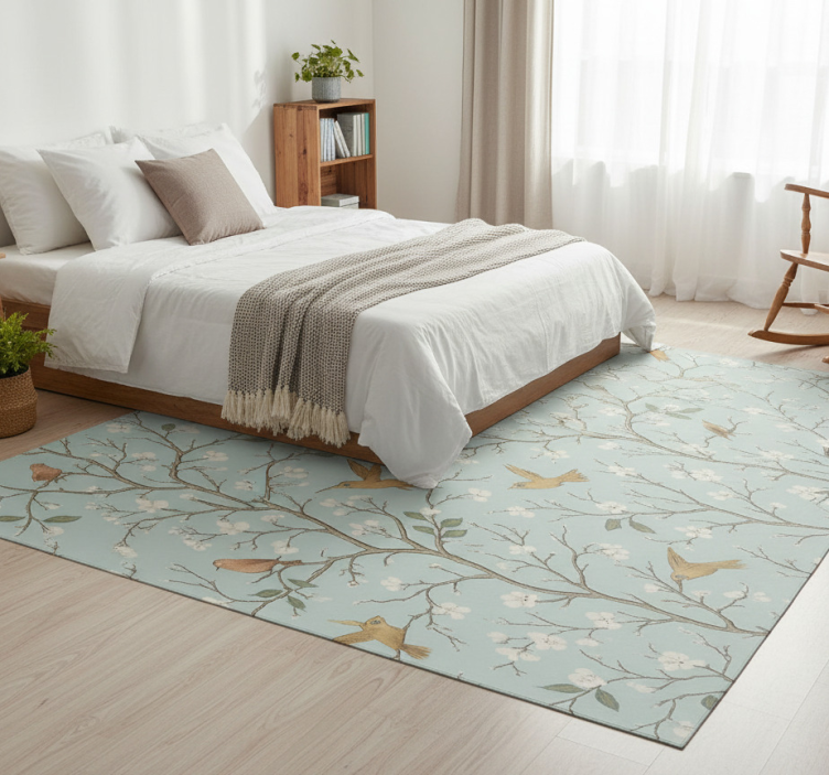 Tapete vinílico quarto primavera elegante - TenStickers