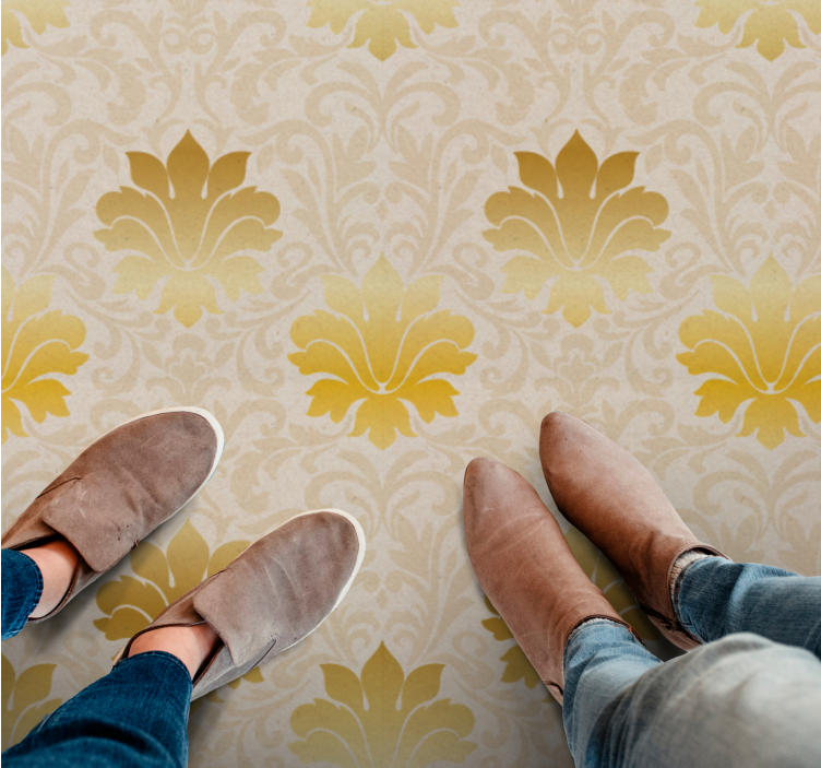 Tapete vinílico vintage elegância de padrão barroco - TenStickers