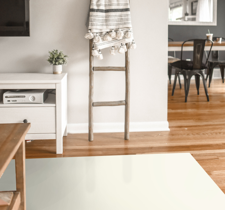 Tapete vinílico sala de estar tela branca macia - TenStickers