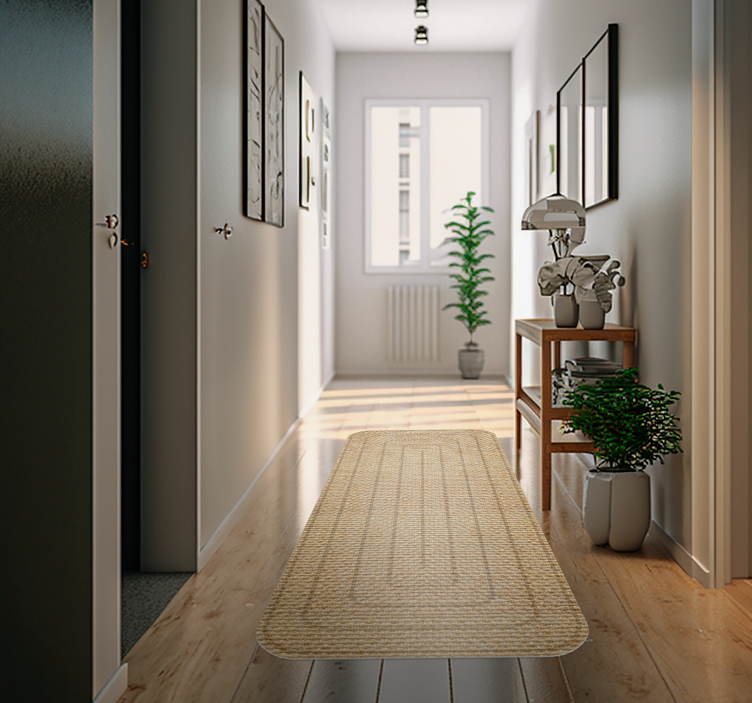 Tapete vinílico textura de juta - TenStickers