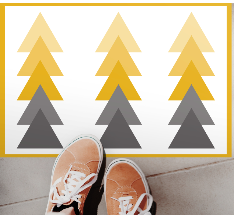 Tapete vinílico geométricas cascata de cores triangular - TenStickers