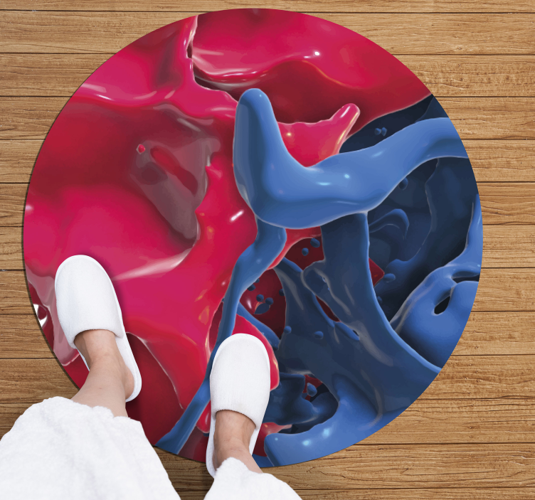 Tapete vinílico texturas fluxo de cores abstratas - TenStickers