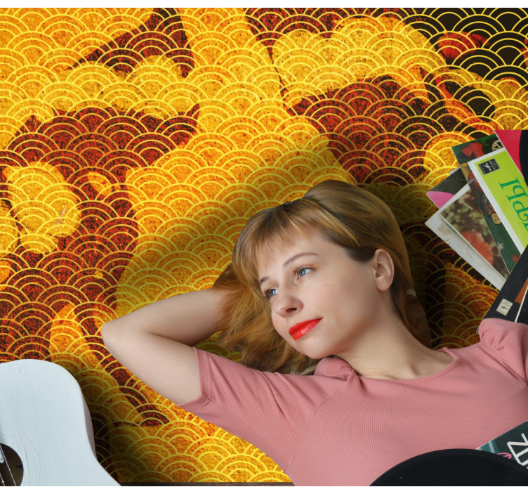 Tapete vinílico etnicas seigaiha japonesa - TenStickers