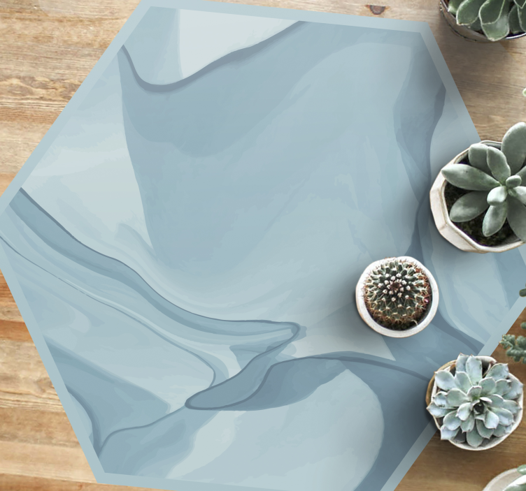 Tapete vinílico texturas ondas azuis abstratas - TenStickers