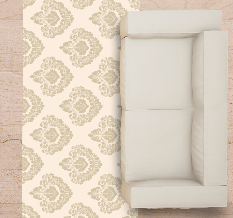 Tapete vinílico moderno padrão ornamentado clássico - TenStickers