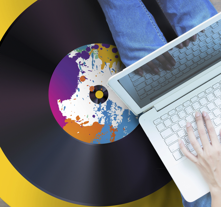 Tapete vinílico texturas registro inicial abstrato - TenStickers