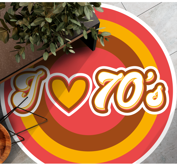 Tapete vinílico vintage símbolo de amor retrô - TenStickers