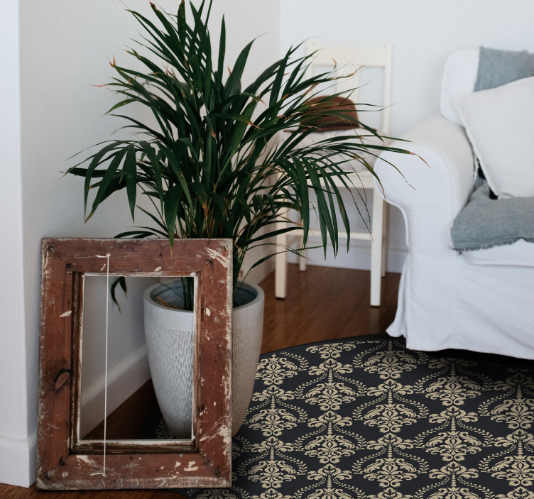 Tapete vinílico vintage sobreposição de padrão ornamentado - TenStickers