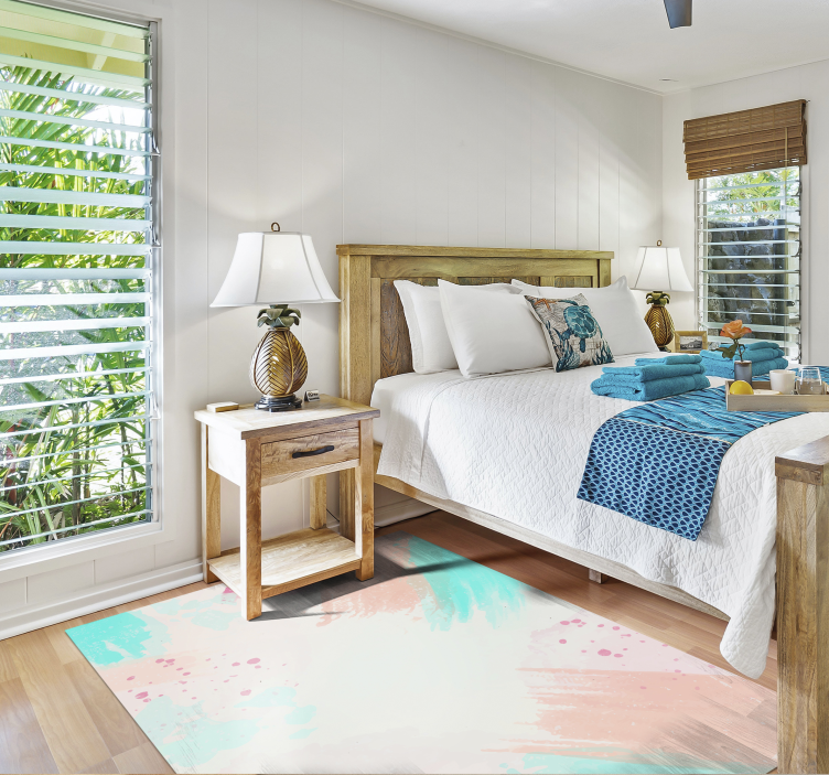 Tapete moderno com produtocolorido abstrato - TenStickers