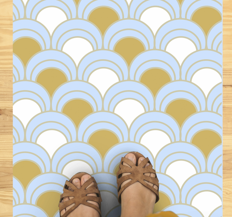 Tapetes geométricos de padrão geométrico moderno nórdico - TenStickers