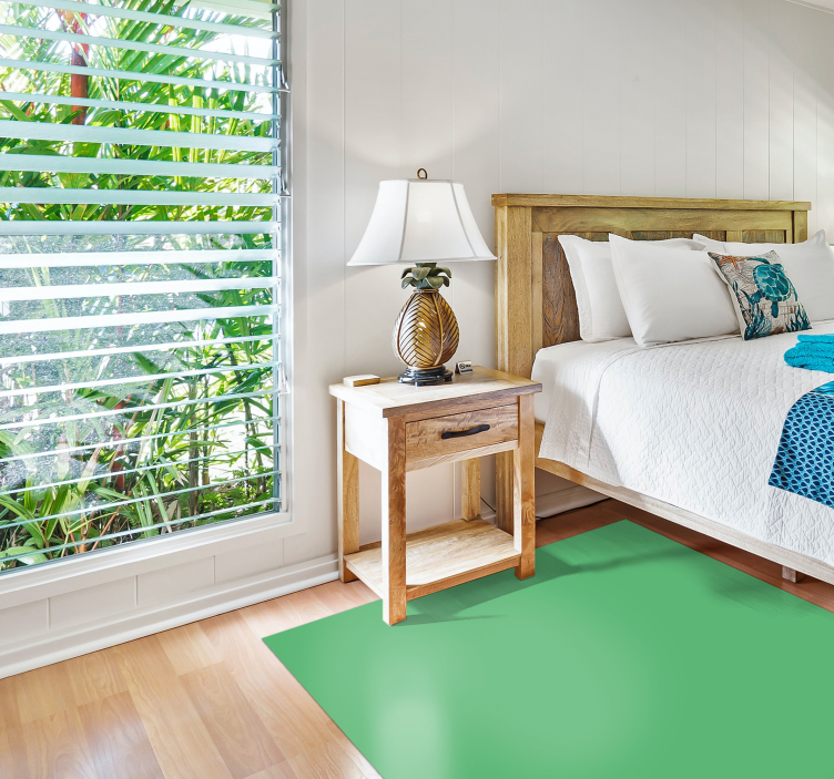 Tapete retângulo verde moderno - TenStickers