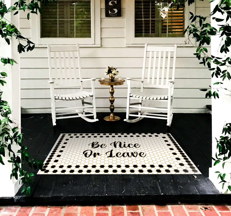 Texto personalizado seja bom tapete personalizado - TenStickers