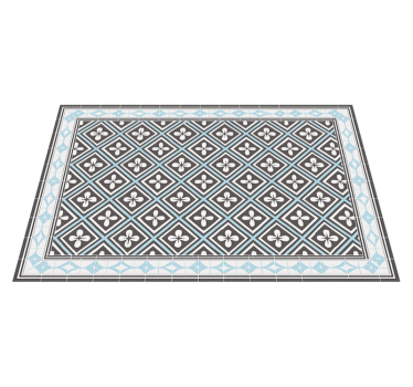 Tapete vinílico para exterior design de azulejos geométricos - TenStickers
