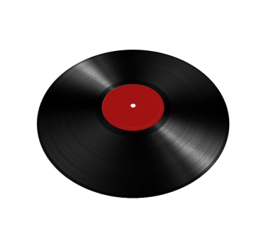 Tapete vinílico para sala de jantar disco de vinil gigante - TenStickers