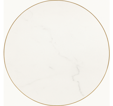 Tapete vinílico para sala de jantar veio de mármore branco - TenStickers