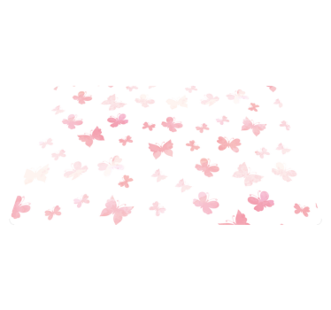 Tapete vinílico de animais borboletas voando em pastel - TenStickers