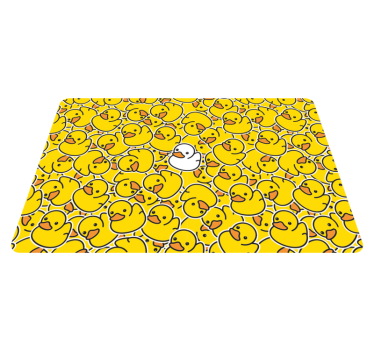 Tapete vinílico de animais pato branco fofo diferente - TenStickers