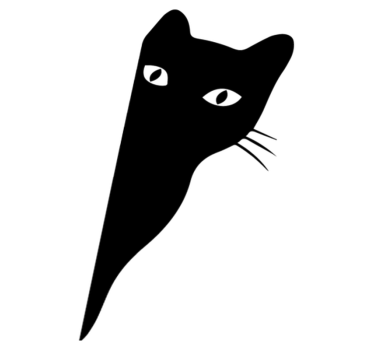 Tapete vinílico de animais gato espreitando - TenStickers