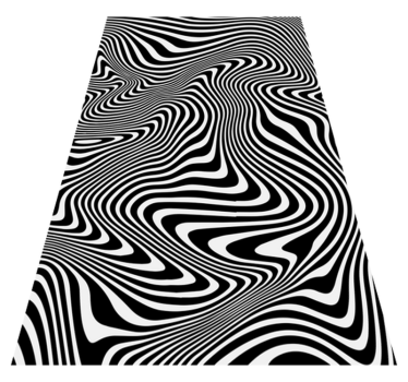 Tapete vinílico de animais efeito 3d zebra - TenStickers