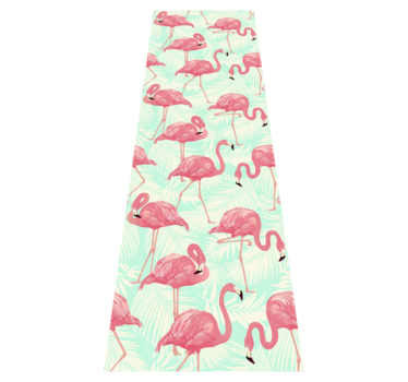 Tapete vinílico de animais flamingos desenhados - TenStickers