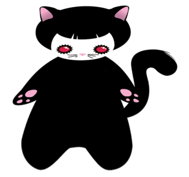Tapete vinílico de animais monstro de gato bebê - TenStickers