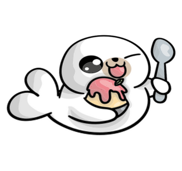 Tapete vinílico de animais foca bebê anime - TenStickers