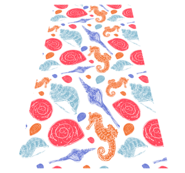 Tapete vinílico de animais azulejos subaquáticos - TenStickers