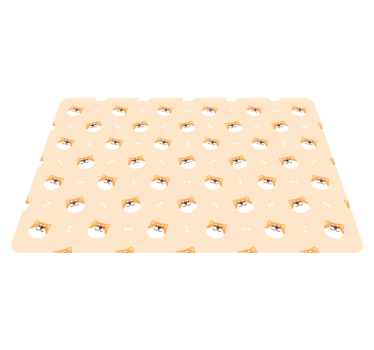 Tapete vinílico de animais com rosto de cachorro fofo - TenStickers