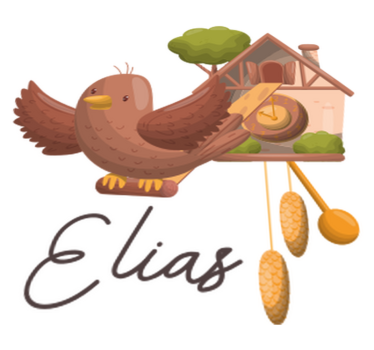 Tapete vinílico de animais relógio cuco personalizável - TenStickers