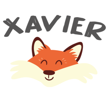 Tapete vinílico de animais cabeça de raposa brincalhona - TenStickers