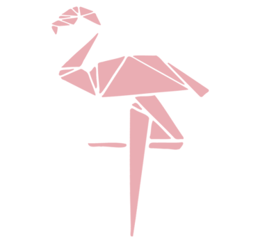 Tapete vinílico de animais com design de flamingo estiloso - TenStickers