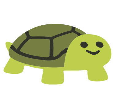 Tapete vinílico de animais tartaruga sorridente - TenStickers