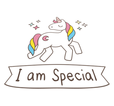 Tapete vinílico de animais unicórnio com frase especial - TenStickers