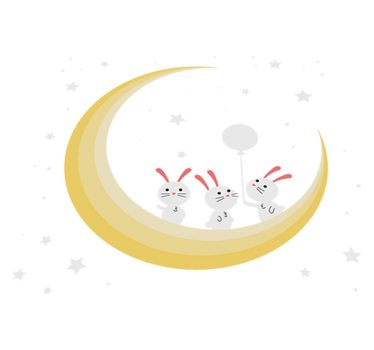 Tapete vinílico de animais coelhos para o quarto do bebê - TenStickers
