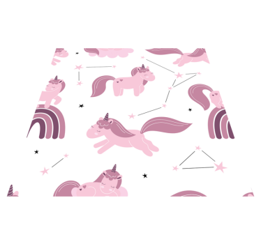 Tapete vinílico de animais unicórnios e constelações - TenStickers