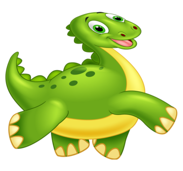 Tapete vinílico de animais dinossauro verde fofo - TenStickers
