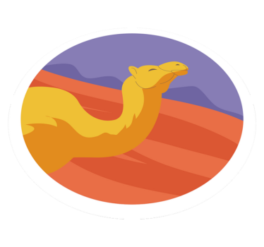 Tapete vinílico de animais do deserto - TenStickers