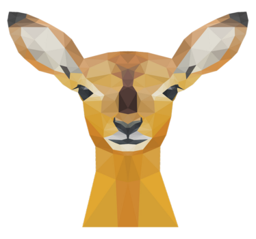 Tapete vinílico de animais veado - TenStickers