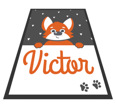 Tapete vinílico de animais pôster infantil de cachorro - TenStickers