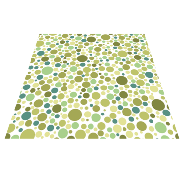 Tapete vinílico para sala de jantar com bolinhas verdes - TenStickers