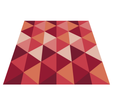 Tapete vinílico para sala de jantar triângulos geométricos - TenStickers