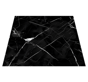 Tapete vinílico para sala de jantar mármore negro para mesa - TenStickers