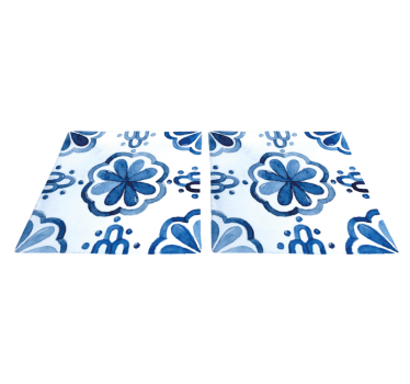 Tapete vinílico para sala de jantar com padrões florais - TenStickers