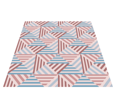 Tapete vinílico para sala de jantar geometria abstrata - TenStickers