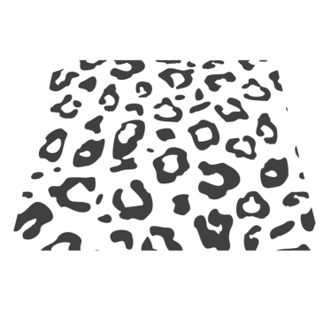 Tapete vinílico estampa de animal leopardo negro - TenStickers