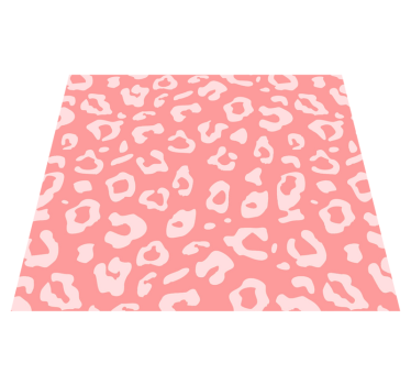 Tapete vinílico estampa de animal textura de leopardo rosa - TenStickers