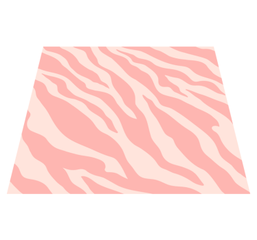 Tapete vinílico estampa de animal zebra rosa - TenStickers